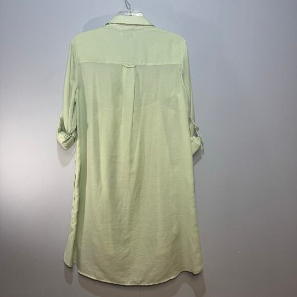 Halston Heritage light green dress with full removable liner. Size 10 - Picture 3 of 9